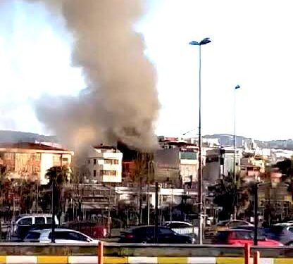 Pendik’teki otelde çıkan yangın 45 dakika süren çalışmanın ardından söndürüldü