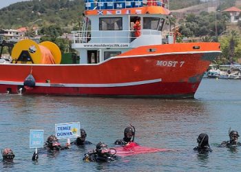 Aliağa Kıyıda Deniz Paklığı Yapıldı