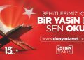 “Bir Yasin de Sen Oku” daveti yapıldı
