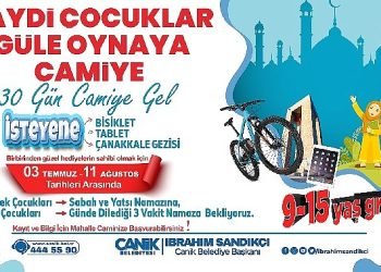 Canik’te Mescide Giden Çocuklar Birbirinden Hoş Armağanların Sahibi Olacak