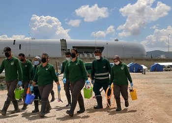 Cif 55 Çadır Kentte Ömür Alanlarının Paklığı İçin Çalışıyor