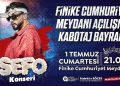 Finike Cumhuriyet Meydanı Sefo konseri ile açılıyor