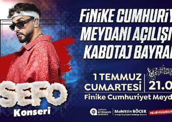 Finike Cumhuriyet Meydanı Sefo konseri ile açılıyor