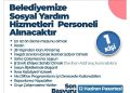İnegöl Belediyesi Toplumsal Yardım Hizmetleri Çalışanı Alacak