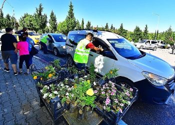 İzmir Büyükşehir Belediyesi’nden mezarlıklarda çiçek sürprizi