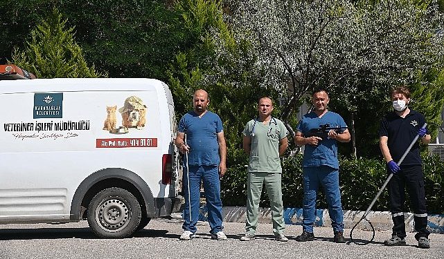 Karabağlar’da kurban yakalama timi iş başında