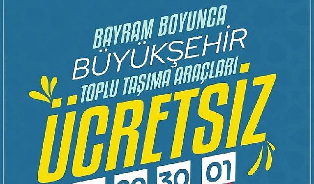Kocaeli’de Bayramda 4 gün boyunca fiyatsız ulaşım
