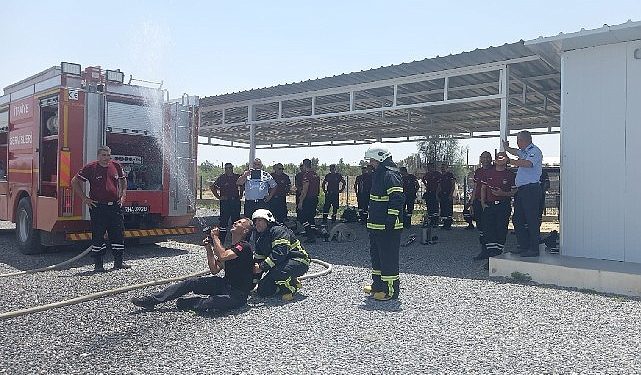 Konya Büyükşehir İtfaiyesi KKTC Genel Kuvvetler Komutanlığı İtfaiye Çalışanına Eğitim Verdi