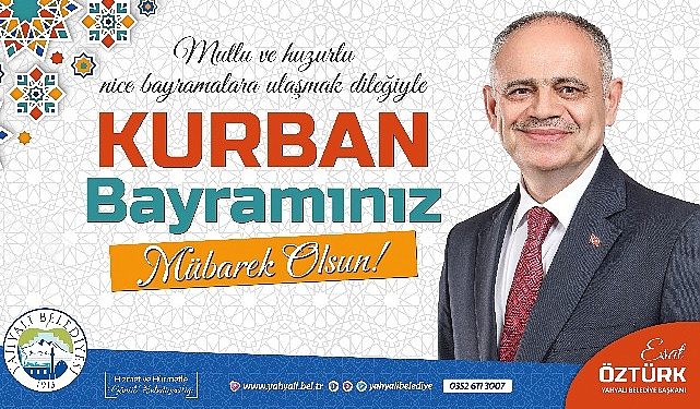 Lider Esat Öztürk’ten Kurban Bayramı kutlama iletisi