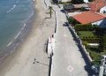 Menderes Belediyesi tarafından Özdere 14 Konutlar Kıyı Yolu yapılan çalışma ile yenilendi