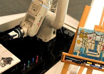 Mitsubishi Electric’in kolaboratif robotu Melfa Assista, Cumhuriyetimizin 100. yılını çizdiği fotoğraflarla kutladı