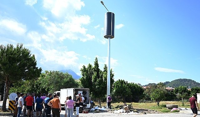 Müsaadesiz yapılan baz istasyonu çalışması Kemer Belediyesi tarafından durduruldu