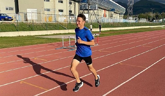 Nevşehir Belediyesi Gençlik ve Spor Kulübü Atletizm Grubu atletlerinden Gökgöz ulusal kadro kampında
