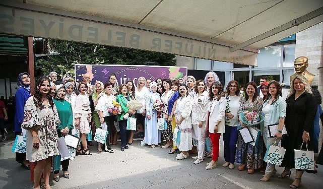 Nilsem kursiyerlerinin yapıtları göz kamaştırdı