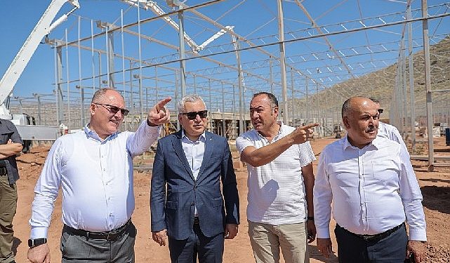 100 Kişinin istihdam edileceği cam sera projesinde sona geliniyor