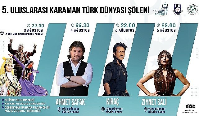 5. Milletlerarası Karaman Türk Dünyası Şöleni başlıyor