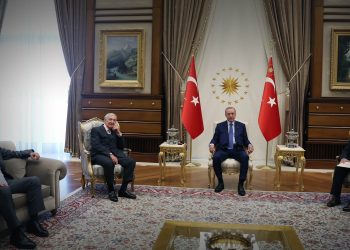 Erdoğan’a  Ali Koç ve Rahmi Koç ziyareti