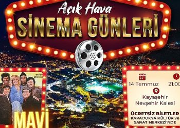 Açık hava sinema günleri cuma akşamı başlıyor 