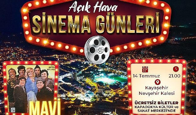 Açık hava sinema günleri cuma akşamı başlıyor