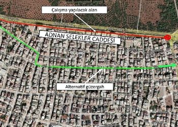 Adnan Selekler Caddesi beş gün trafiğe kapalı