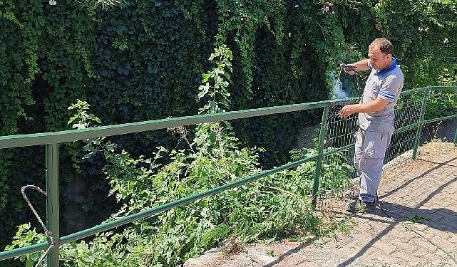 Beldibi’nde korkuluklar onarıldı