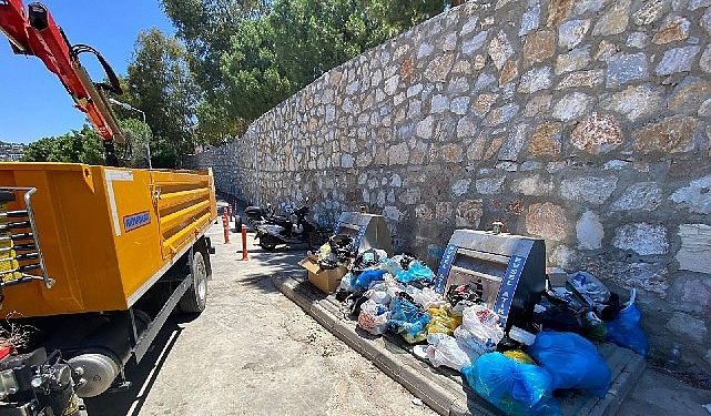 Belediye takımları, bayram haftasında 6 bin 500 ton atık topladı