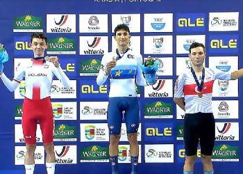 Büyükşehir Belediyesporlu Bisikletçi Avrupa Pist Şampiyonası’nda 2 Madalya Birden Kazandı
