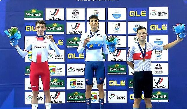 Büyükşehir Belediyesporlu Bisikletçi Avrupa Pist Şampiyonası’nda 2 Madalya Birden Kazandı