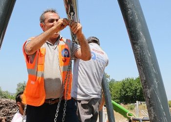 Büyükşehir’den Hacısekilerli çocuklara oyun parkı