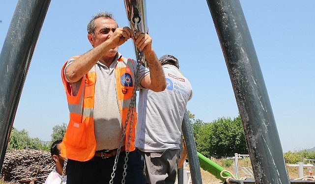 Büyükşehir’den Hacısekilerli çocuklara oyun parkı
