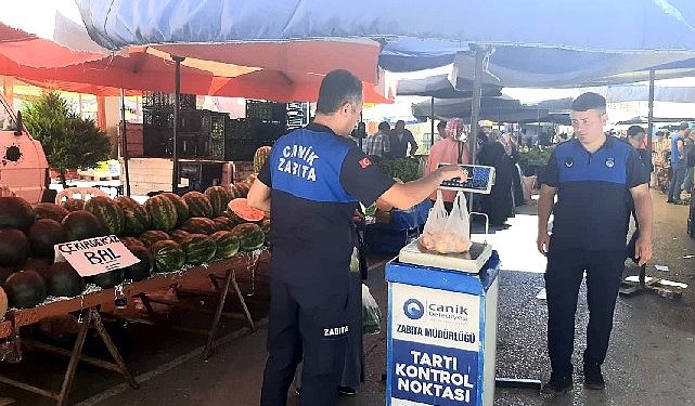 Canik’te Semt Pazarları Denetim Altında