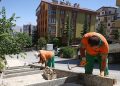 Çankaya’da merdivenli yol imali sürüyor 