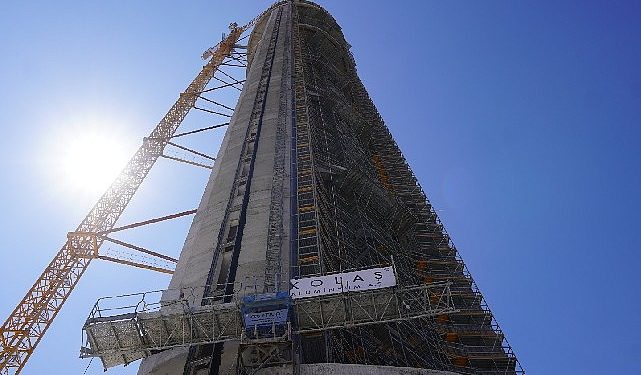 Cumhuriyet kulesi’nde çalışmalar devam ediyor