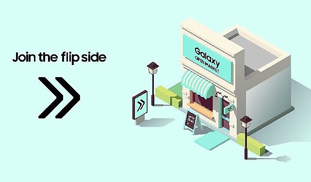 Dünyanın dört bir yanındaki Galaxy Tecrübe Alanlarında Flip tarafına geçin