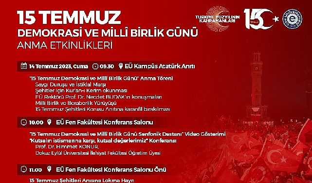 Ege Üniversitesinde Türkiye Yüzyılı’nın kahramanları anlatılacak