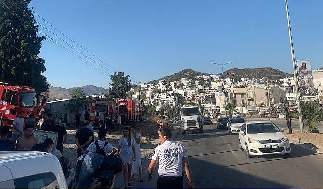 İslamhaneleri Mahallesi Otluk Alanda Yangın