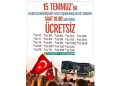 Kocaeli Büyükşehir’den 15 Temmuz’da fiyatsız ulaşım hizmeti