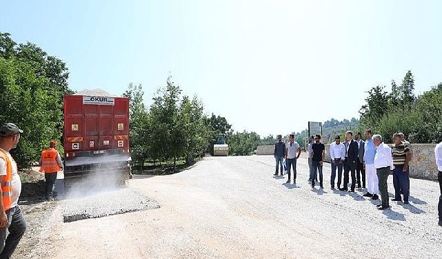 Küme Konutlar Bölgesinde Sathi Kaplama Çalışmaları Başladı