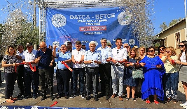 Lider Gürün, Datça-Betçe’ye Kesintisiz İçme Suyu Sağlayan Projenin Açılışını Yaptı
