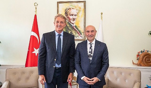 Lider Soyer ABD Büyükelçisi Jeffry Flake’i ağırladı