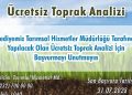 Menderes’te Fiyatsız Toprak Tahlili
