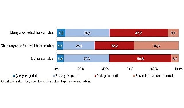 Muayene ve tedavi harcamaları hanelerin yüzde 7,3’üne çok yük getirdi