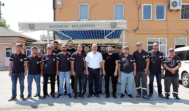 Mudanya Belediyesi’nden daha pak Mudanya için işçi desteği