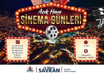 Nevşehir Belediyesi Açık Hava Sinema Günleri başlıyor