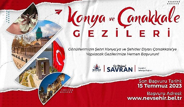 Nevşehir Belediyesi’nden gençler ve bayanlar için Konya ve Çanakkale gezisi