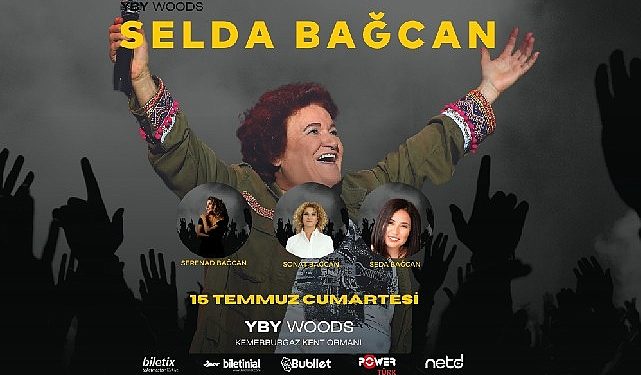 Selda Bağcan, Birinci Kere Sanatçı Yeğenleri ve Musa Göçmen Senfoni Orkestrası ile YBY Woods Sahnesinde Bir Ortada