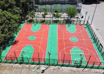 Spor alanlarına renk geldi