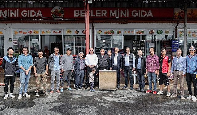 Toptancılar zerzevat hali esnafından lider Alim’e teşekkür