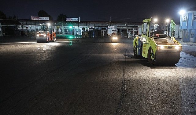 Toptancılar Zerzevat Hali’nin asfaltı yenilendi