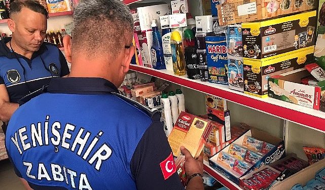 Yenişehir Belediyesi zabıtası kontrollerde tarihi geçmiş eserler tespit etti